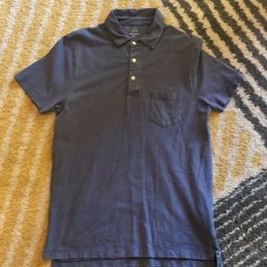 J.Crew Factory Men’s Medium garment dyed blue polo